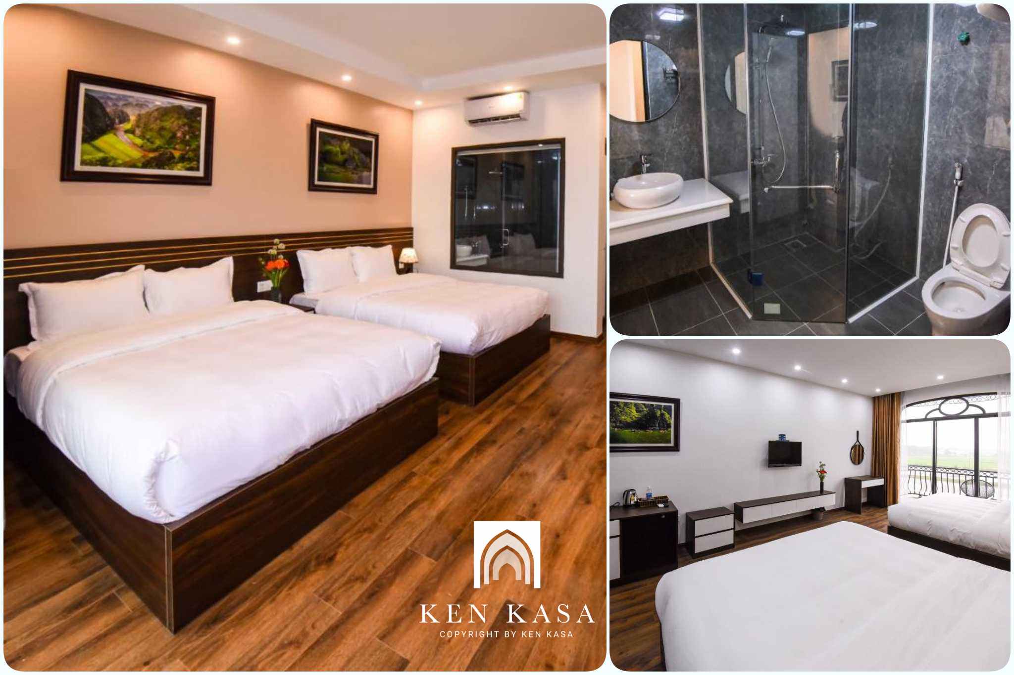 Phòng deluxe giường đôi cóp ban công tại  Lotus Ninh Bình Hotel 
